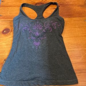 GREEN APPLE S Charcoal Bamboo Shelf Support Tank Yoga Purple Design